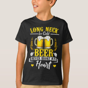 Long Neck Ice Cold Beer Brot nie mein Herz T-Shirt