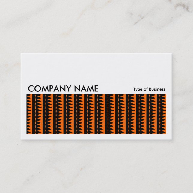 Long Picture 0239 - Aztec Pattern - Orange Visitenkarte (Vorderseite)