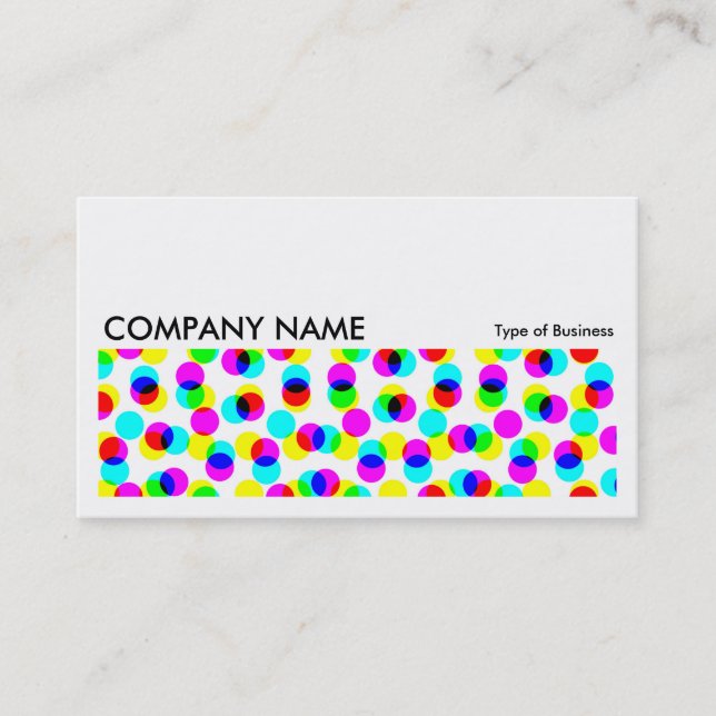 Long Picture 0248 - Color Halftone Pattern Visitenkarte (Vorderseite)