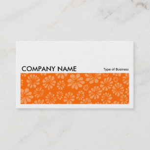 Long Picture 060 - Orange Floral Visitenkarte