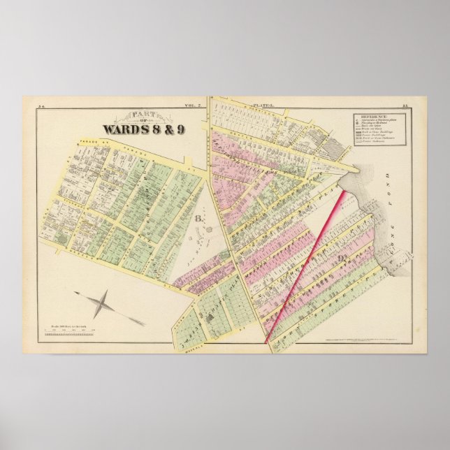 Long Pond und Cranston Street Baptist Church Poster (Vorne)