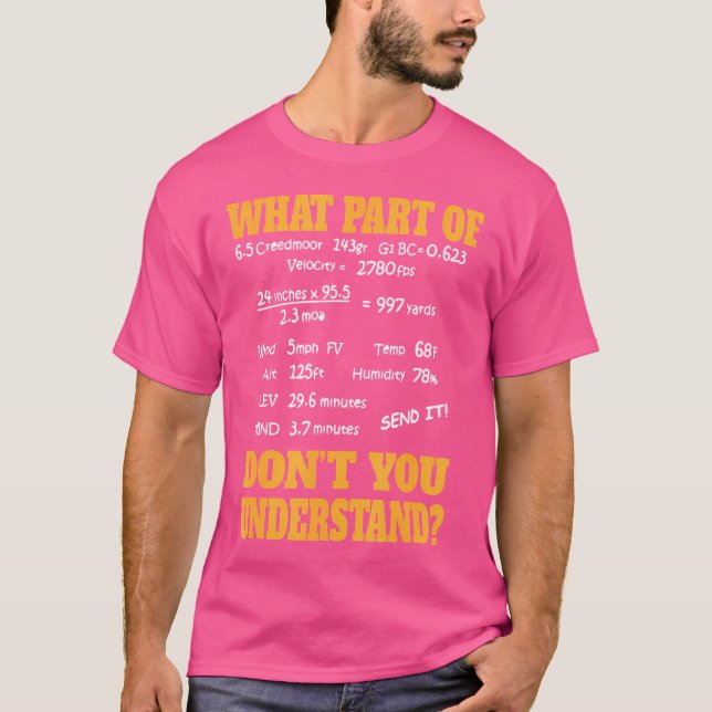 Long Range Shooting Competitive Sport Shooting T-Shirt (Vorderseite)