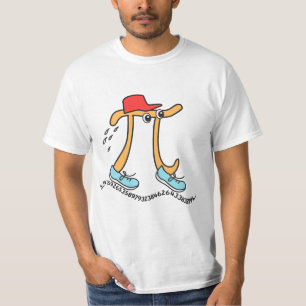 Long Running Pi - Funny Pi Typ T-Shirt