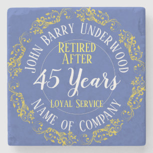 Long Service Award oder Retirement Steinuntersetzer