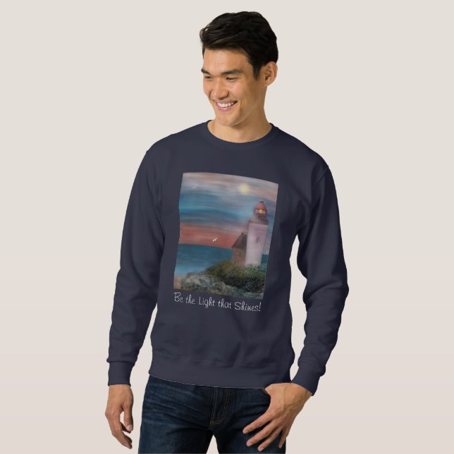 Long Sleeve "Be the Light that Shines" Sweatshirt (Vorne ganz)