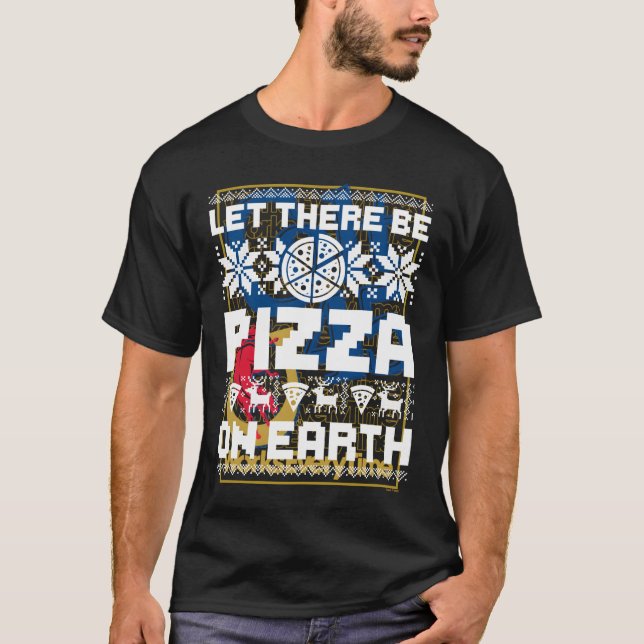 Long Sleeve Gelassen Es gibt Pizza auf der Erde Ge T-Shirt (Vorderseite)