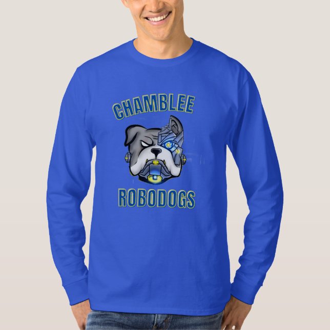 Long Sleeve Royal Blue T - Shirt (Vorderseite)