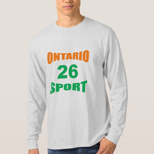 Long Sleeve T-Shirt ash  ONTARIO  SPORT  26 (Vorderseite)