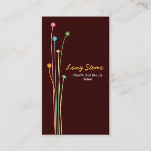 Long Stems - Dunkelbraun Visitenkarte