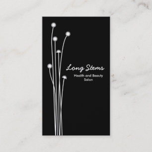 Long Stems - Schwarz und Weiß (Gold Card) Visitenkarte