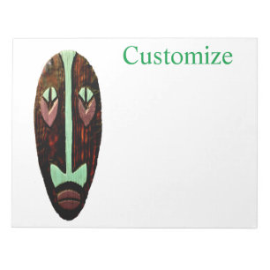 Long Tiki Mask Thunder_Cove Notizblock