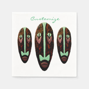 Long Tiki Mask Thunder_Cove Serviette