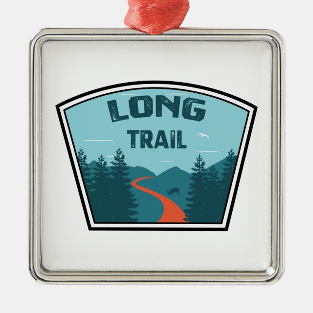 Long Trail Vermont Ornament Aus Metall (Vorne)