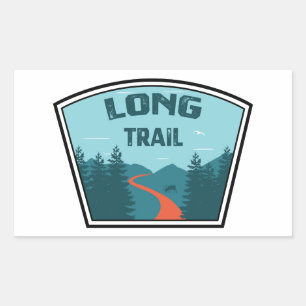 Long Trail Vermont Rechteckiger Aufkleber