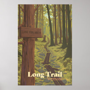Long Trail Vermont Reiseplakat Poster