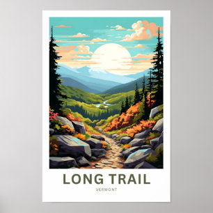 Long Trail Vermont Travel Print Poster
