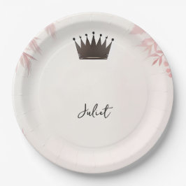 Long Tulle Regal Glam Blush Pink Brautparty Pappteller