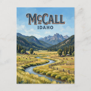 Long Valley McCall Idaho Postkarte