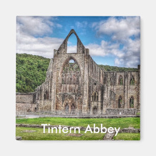 Long View Old Tintern Abbey, Wales, Vereinigtes Kö Magnet