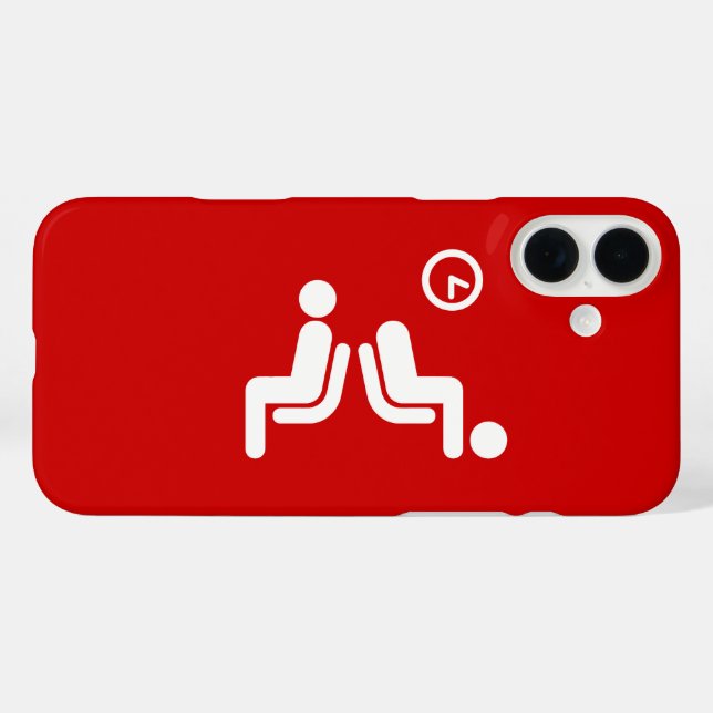 Long Wait Sign Case-Mate iPhone Hülle (Rückseite (Horizontal))