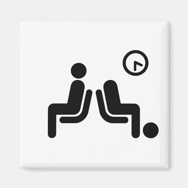 Long Wait Sign Magnet (Vorne)