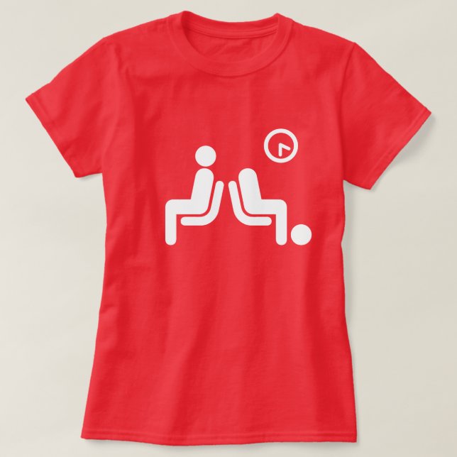 Long Wait Sign T-Shirt (Design vorne)