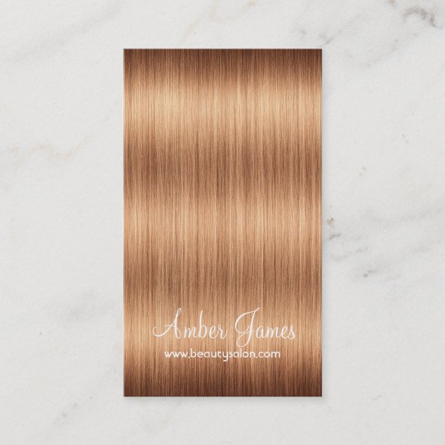 Long Wavy Blonde Hair 3 Stylist Business Cards Visitenkarte (Vorderseite)
