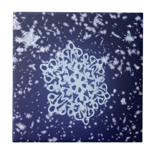 Long Winter's Night Decorative Tile / Trivet Fliese