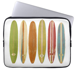 Longboard-Surfboards im vintage Retro-Stil Surfen Laptopschutzhülle