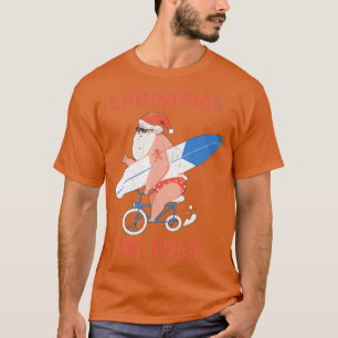 Longboard-Weihnachtsmann Weihnachten im Juli  T-Shirt