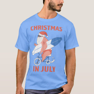 Longboard-Weihnachtsmann Weihnachten im Juli  T-Shirt