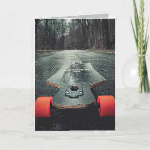 LONGBOARDING SKATEBOARDER GEBURTSTAG GRUSSkarte Karte