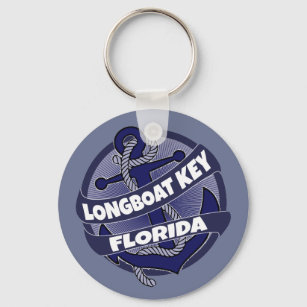 Longboat Key Florida Anker Swirl Schlüsselanhänger