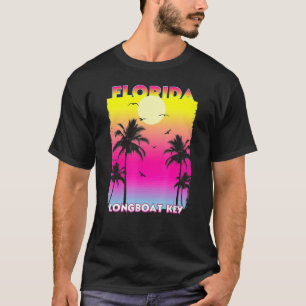 Longboat Key Florida Fl Sommer Vintager Sonnenunte T-Shirt