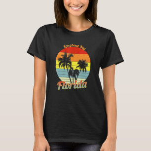 Longboat Key Florida Retro Tropische Palmen Vac T-Shirt