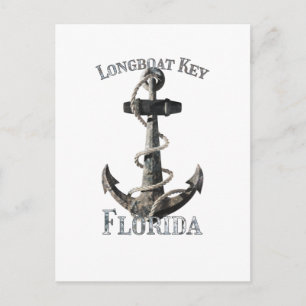 Longboat Key Florida Urlaub Nautische Anker Postkarte
