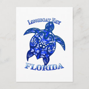 Longboat Key Florida Urlaub Tribal Turtle Postkarte