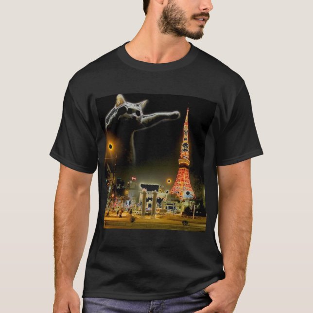 Longcat_In_Paris T-Shirt (Vorderseite)
