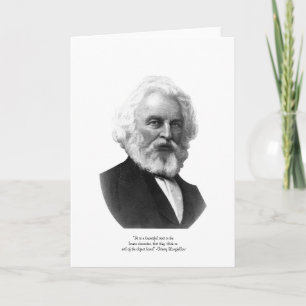 Longfellow "Schöne Eigenschaft" Liebes-Grußkarte Karte