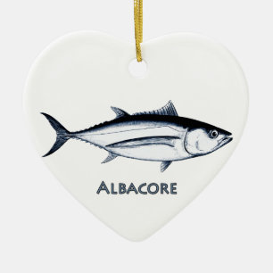 Longfin Albacore-Thunfisch-Logo Keramikornament