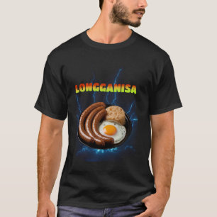Longganisa Meme Bootleg Rap Style 90s Vintag Funn T-Shirt