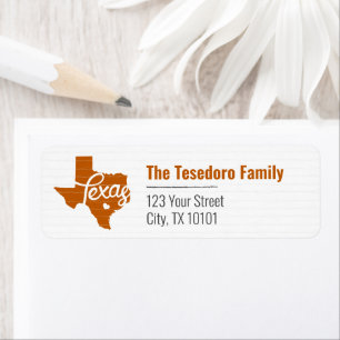 Longhorn Burnt Orange Texas Heart