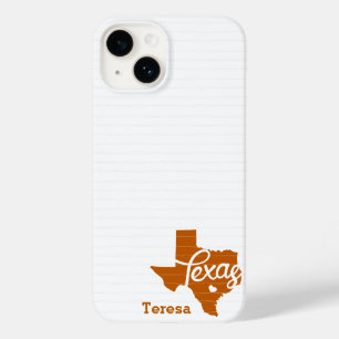 Longhorn Burnt Orange Texas Herz Case-Mate iPhone 14 Hülle