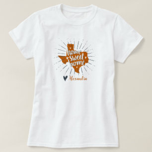 Longhorn Burnt Orange Zuhause Sweet Zuhause - Texa T-Shirt