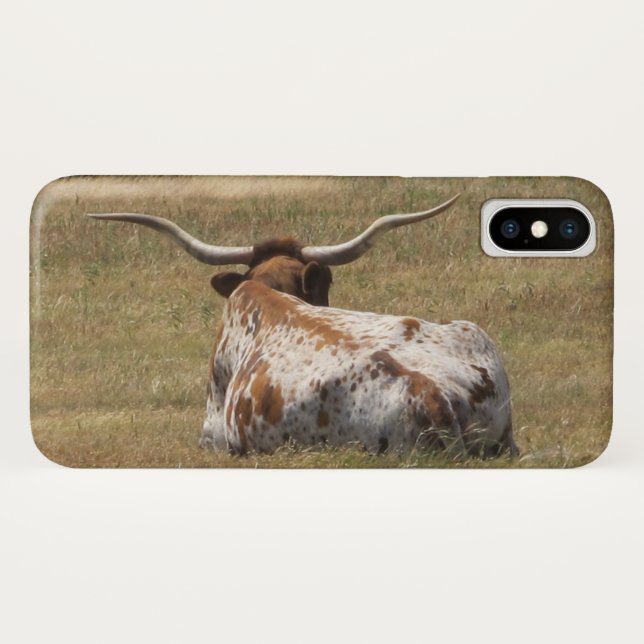 Longhorn Case-Mate iPhone Hülle (Rückseite (Horizontal))