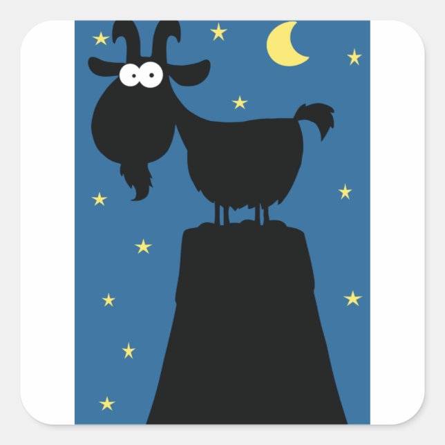 Longhorn Goat Stickers (Vorderseite)