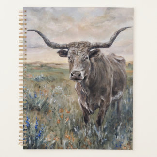 "Longhorn" handbemalt Planer