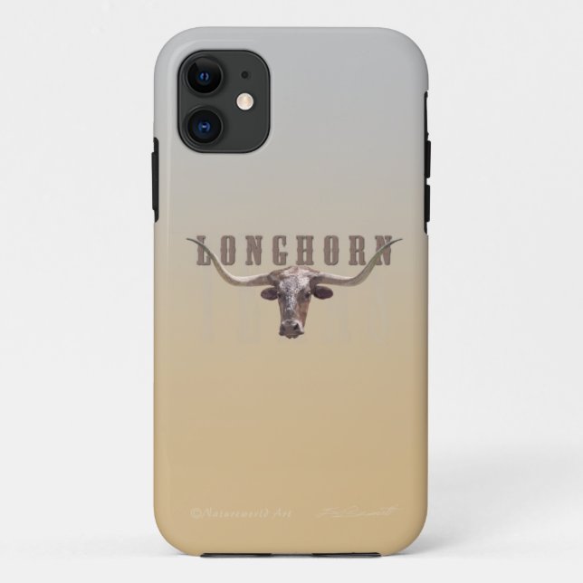Longhorn iPhone5 Leuchtpult Case-Mate iPhone Hülle (Rückseite)