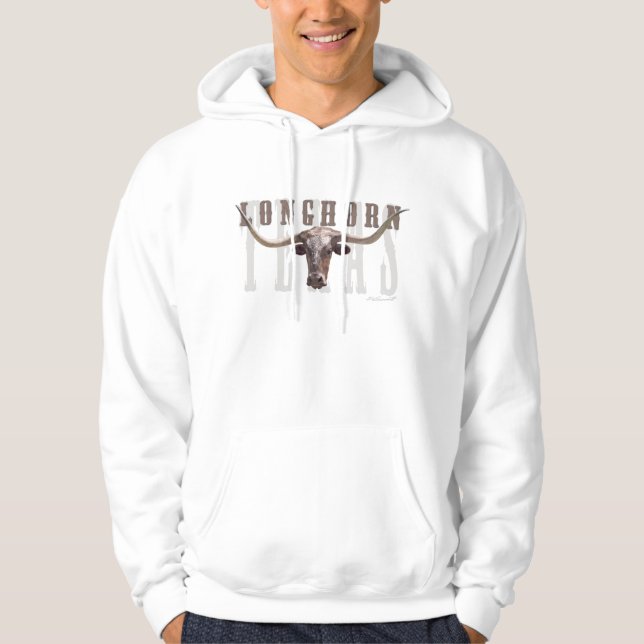 Longhorn-Kapuzenpullis Hoodie (Vorderseite)