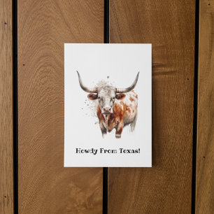 Longhorn Legacy, individuell Postkarte